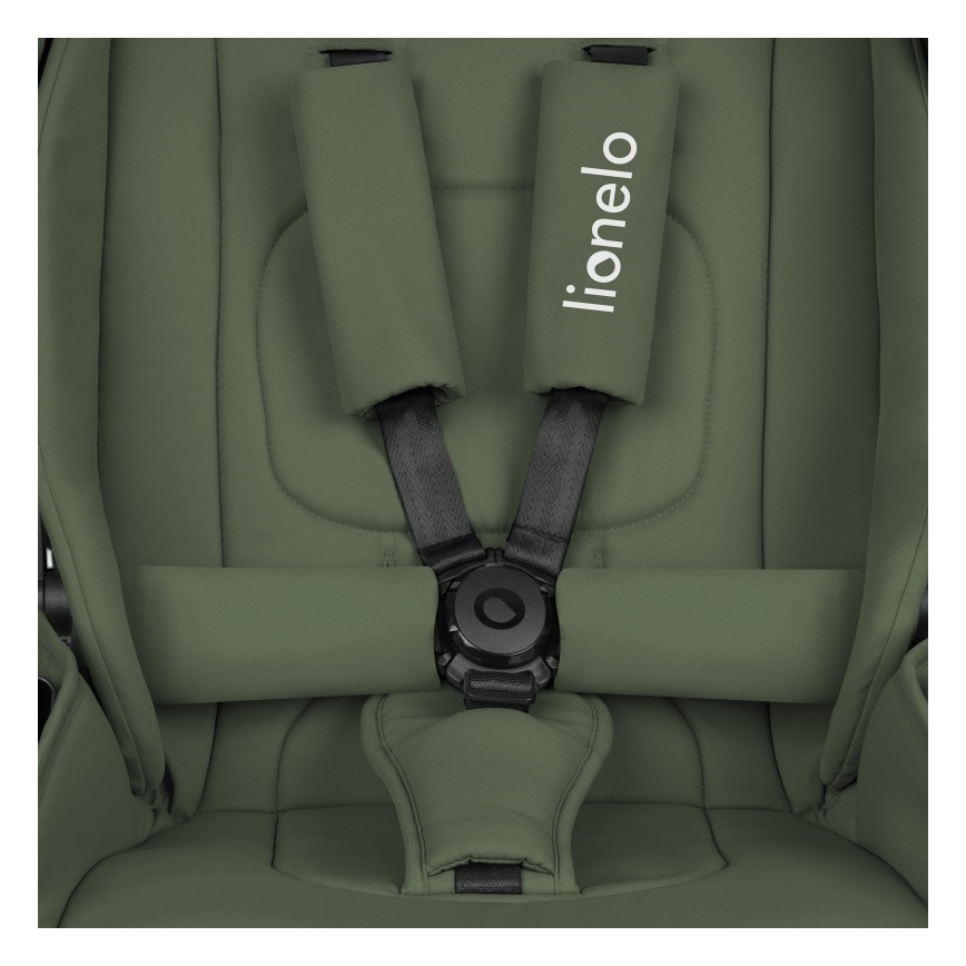 Lionelo - Carrinho de passeio esportivo MIKA PLUS Verde Oliva