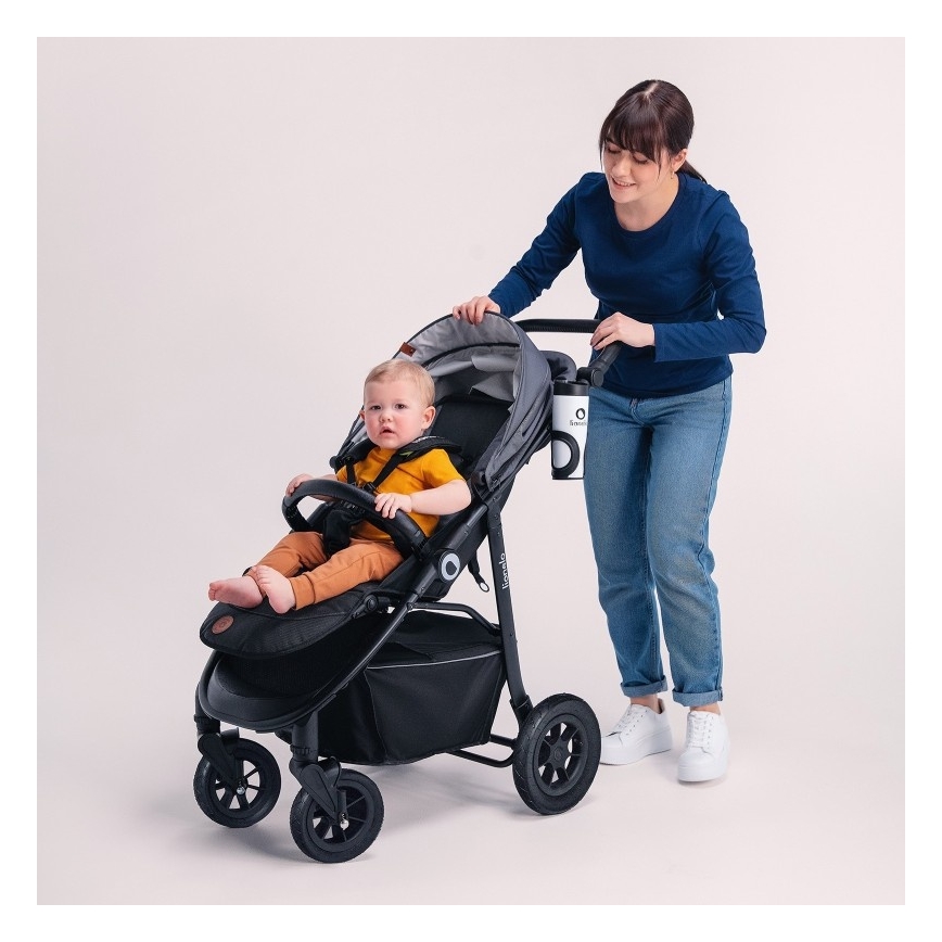 Lionelo - Carrinho de passeio esportivo NATT Grey Stone