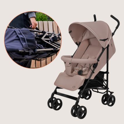 Lionelo - Carrinho de passeio tipo guarda-chuva ELIA Bege Taupe
