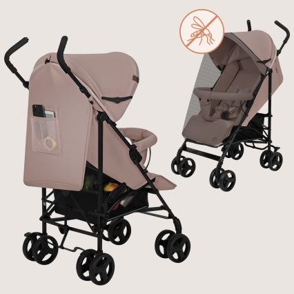 Lionelo - Carrinho de passeio tipo guarda-chuva ELIA Bege Taupe