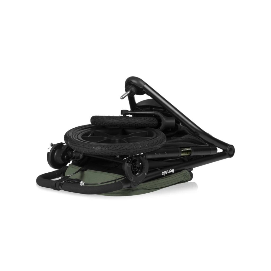 Lionelo - Carrinho desportivo AZURA preto/verde