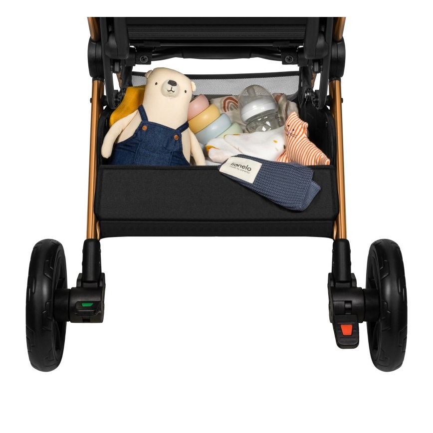 Lionelo - Carrinho desportivo CLOE preto/dourado