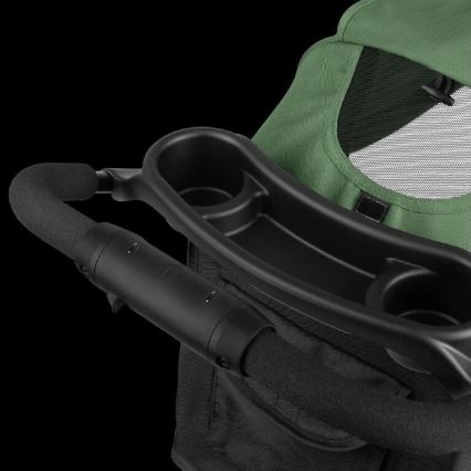 Lionelo - Carrinho desportivo EMMA PLUS verde/preto