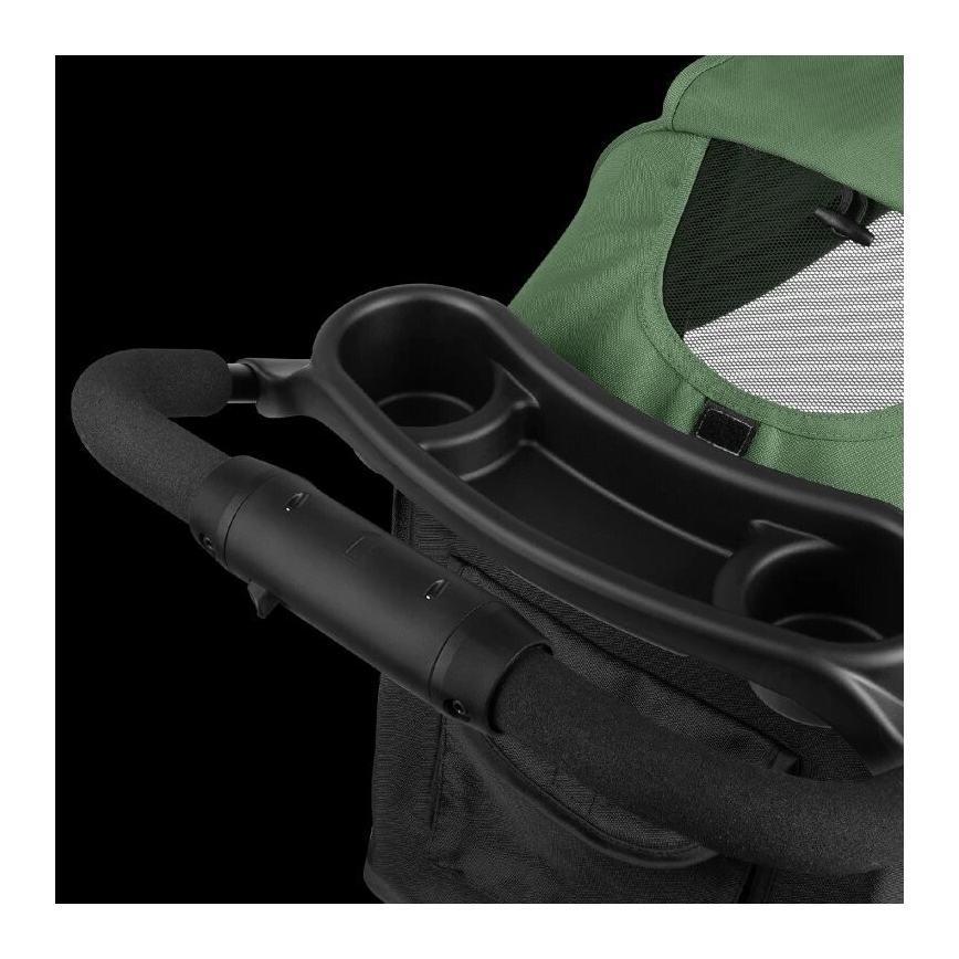 Lionelo - Carrinho desportivo EMMA PLUS verde/preto