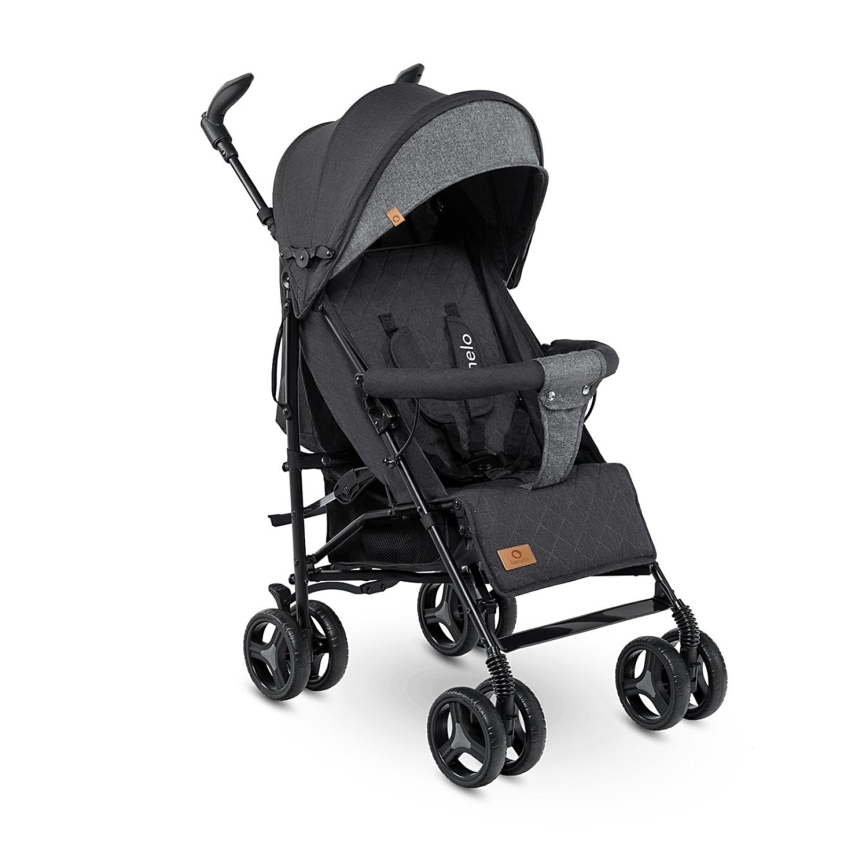 Lionelo - Carrinho guarda-chuva IRMA Preto/Cinzento Escuro