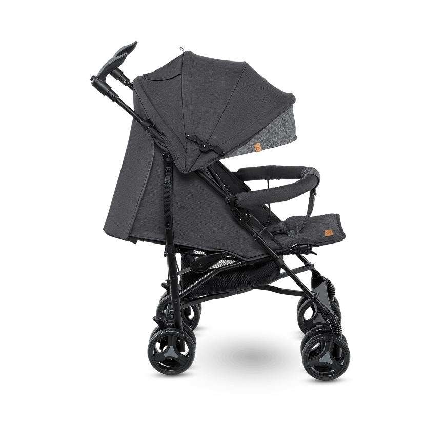 Lionelo - Carrinho guarda-chuva IRMA Preto/Cinzento Escuro