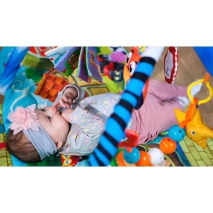 Lionelo - Cobertor infantil para brincar com casa AGNES PLUS