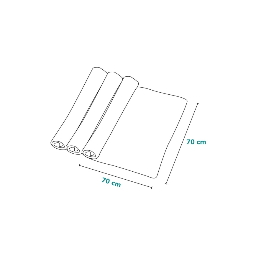 Lionelo - Conjunto com 3 fraldas de bambu BAMBOO SET 70x70 cm Dot