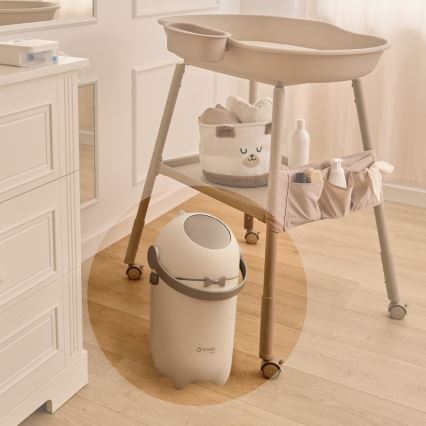 Lionelo - Contentor para fraldas PUREBIN 10 l Branco