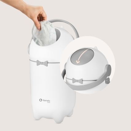 Lionelo - Contentor para fraldas PUREBIN 10 l Branco