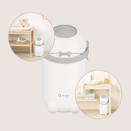 Lionelo - Contentor para fraldas PUREBIN 10 l Branco