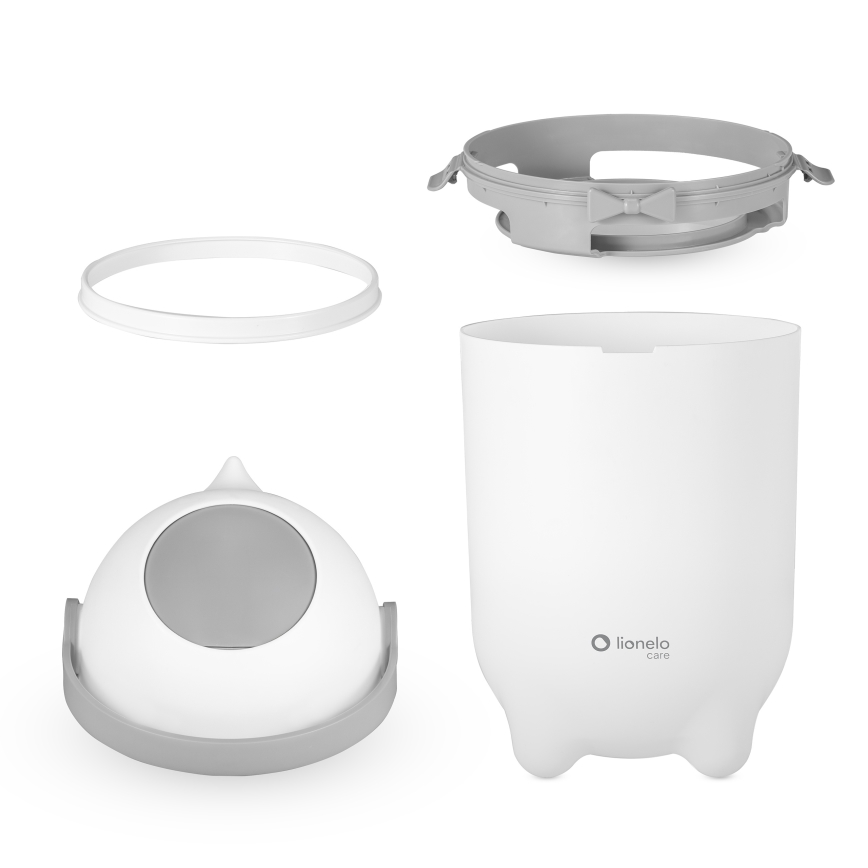 Lionelo - Contentor para fraldas PUREBIN 10 l Branco
