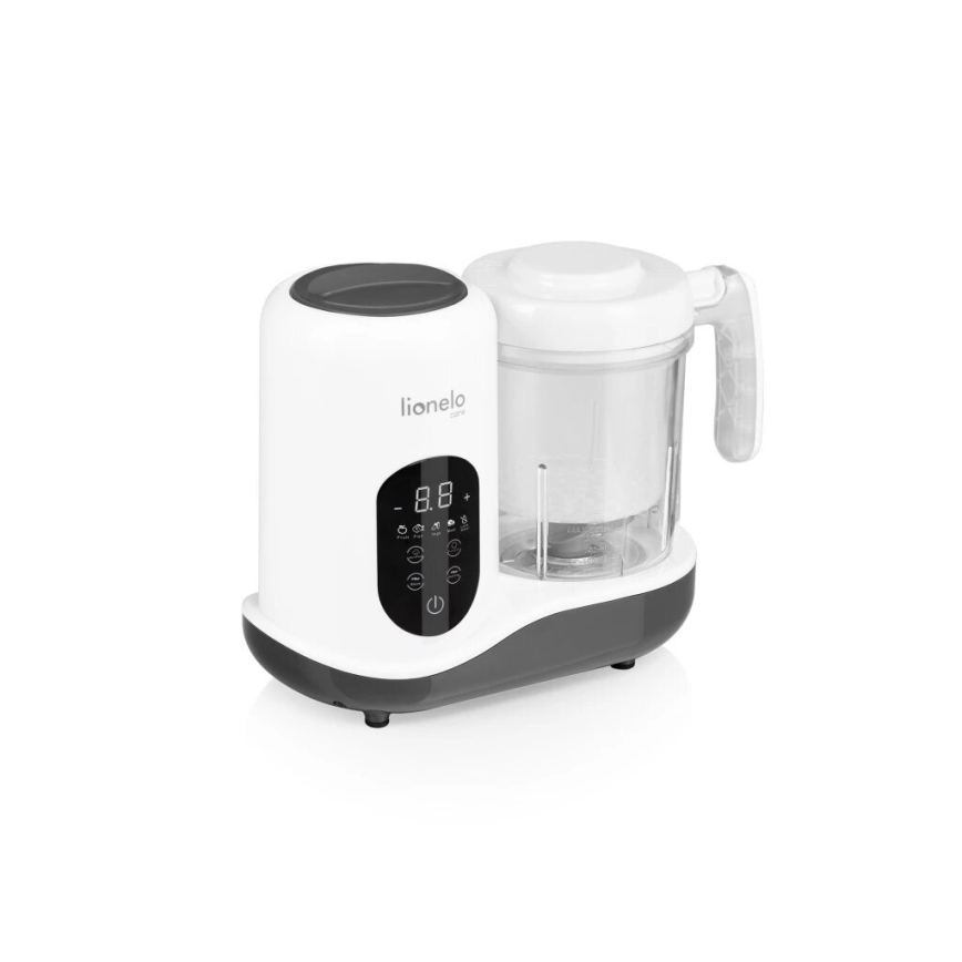 Lionelo - Cozedor a vapor 5 em 1 BABYMENU 110W/230V branco/cinzento