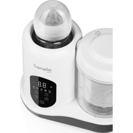 Lionelo - Cozedor a vapor 5 em 1 BABYMENU 110W/230V branco/cinzento