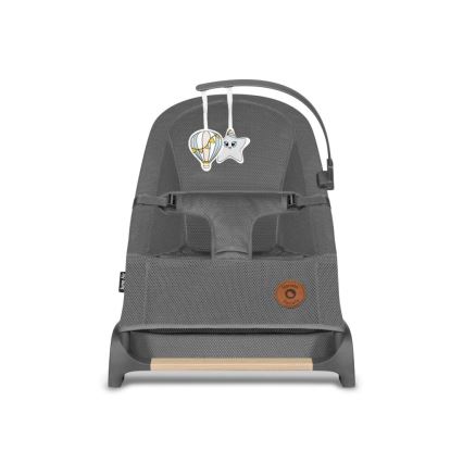 Lionelo - Espreguiçadeira para bebé JUNE cinzento