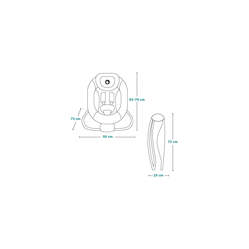 Lionelo - Espreguiçadeira vibratória para bebé com uma melodia PASCAL cinzento