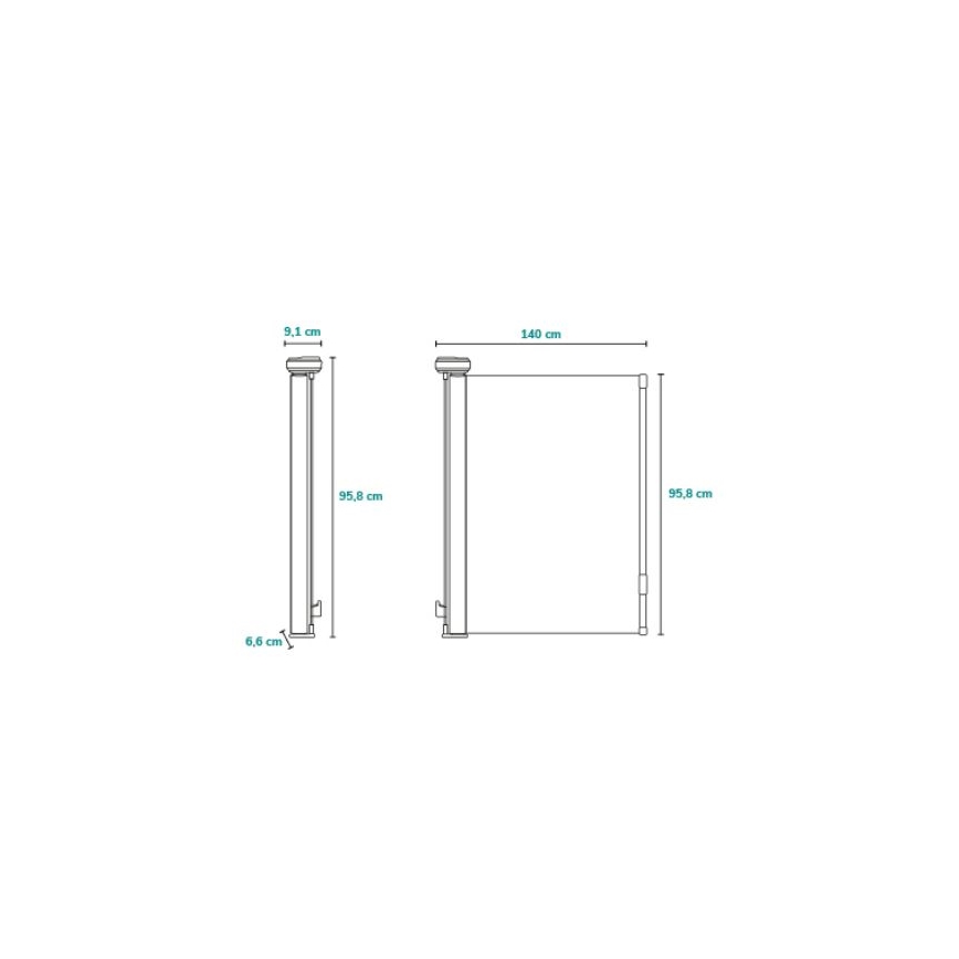 Lionelo - Grade de segurança THEA branca