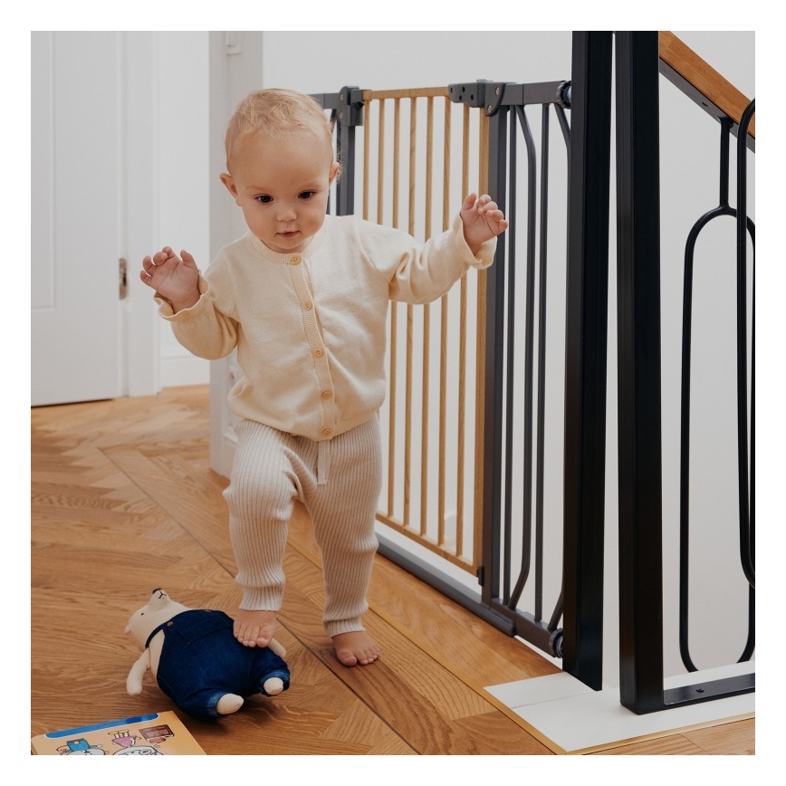 Lionelo - Grade de segurança TRUUS SLIM preto/marrom