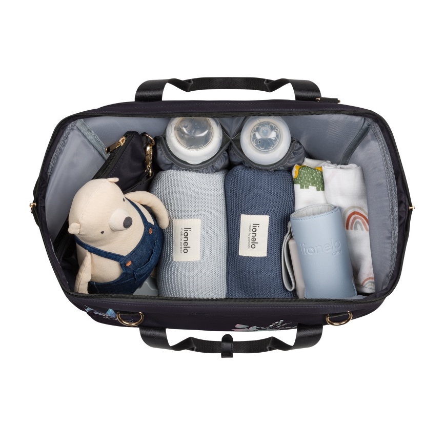Lionelo - Mala de fraldas para carrinho IDA Golden Moments