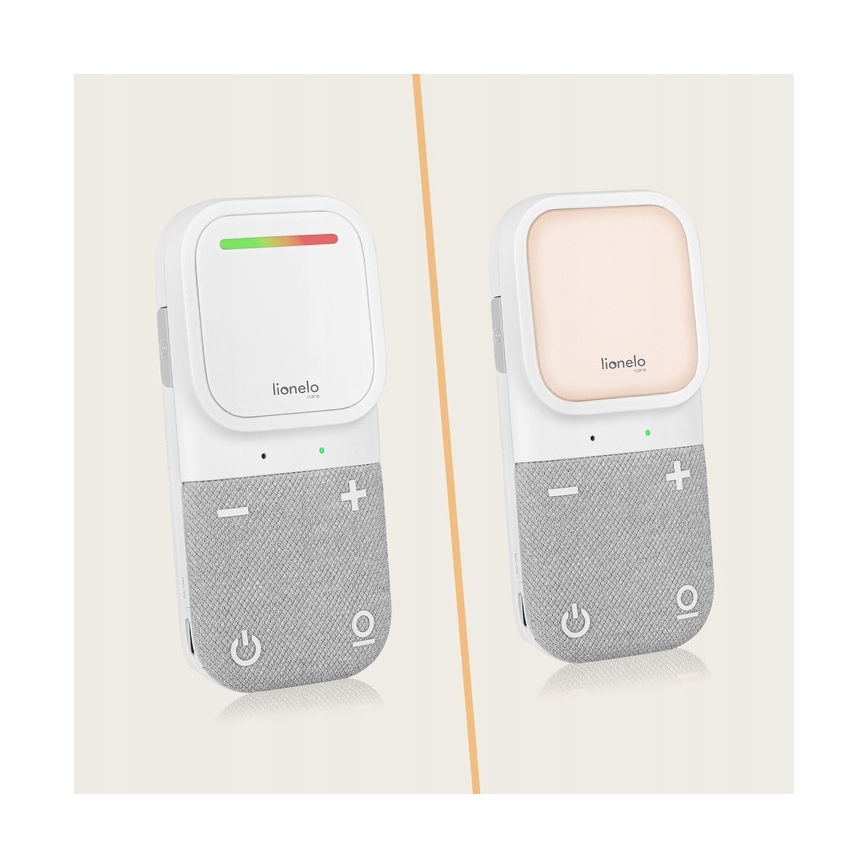 Lionelo - Monitor de áudio para bebés recarregável sem fios BABYLINE 2.2 5V