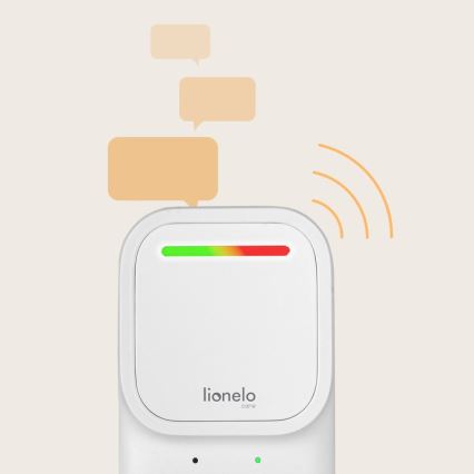 Lionelo - Monitor de áudio para bebés recarregável sem fios BABYLINE 2.2 5V