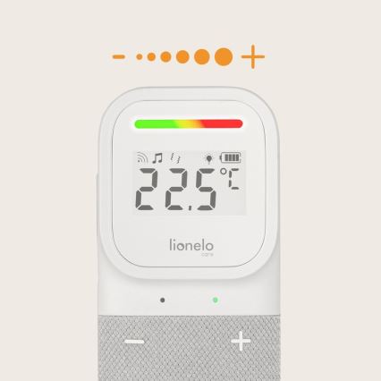 Lionelo - Monitor de áudio recarregável sem fios para bebé BABYLINE 2.3 5V