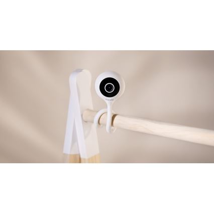 Lionelo - Monitor de bebé inteligente BABYLINE SMART Wi‑Fi Branco