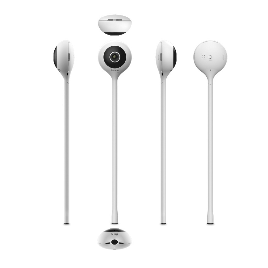 Lionelo - Monitor de bebé inteligente BABYLINE SMART Wi‑Fi Branco