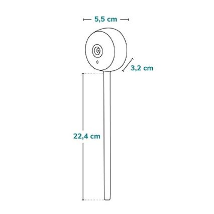 Lionelo - Monitor para bebé inteligente BABYLINE SMART Wi‑Fi Preto