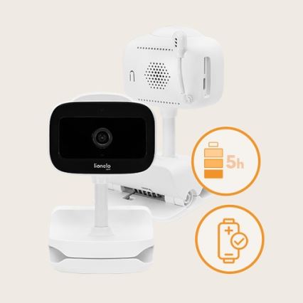 Lionelo - Monitor para bebé recarregável BABYLINE GO 5V 3350 mAh