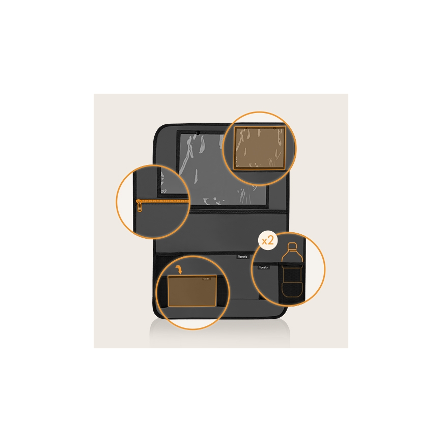 Lionelo - Organizador para automóvel SEAT ORGANIZER Cinzento