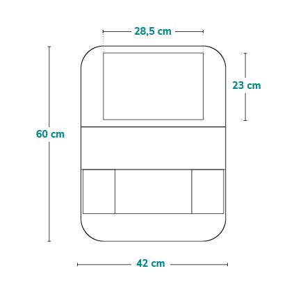 Lionelo - Organizador para automóvel SEAT ORGANIZER Preto