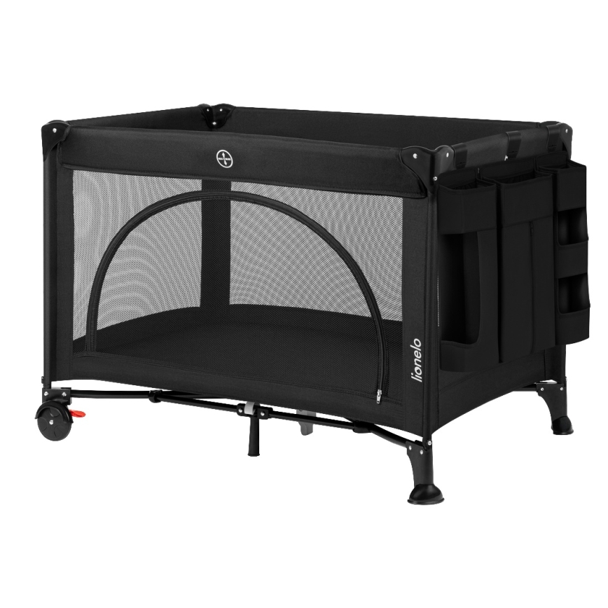 Lionelo - Organizador para berço 3 em 1 SIDEPOCKET Preto