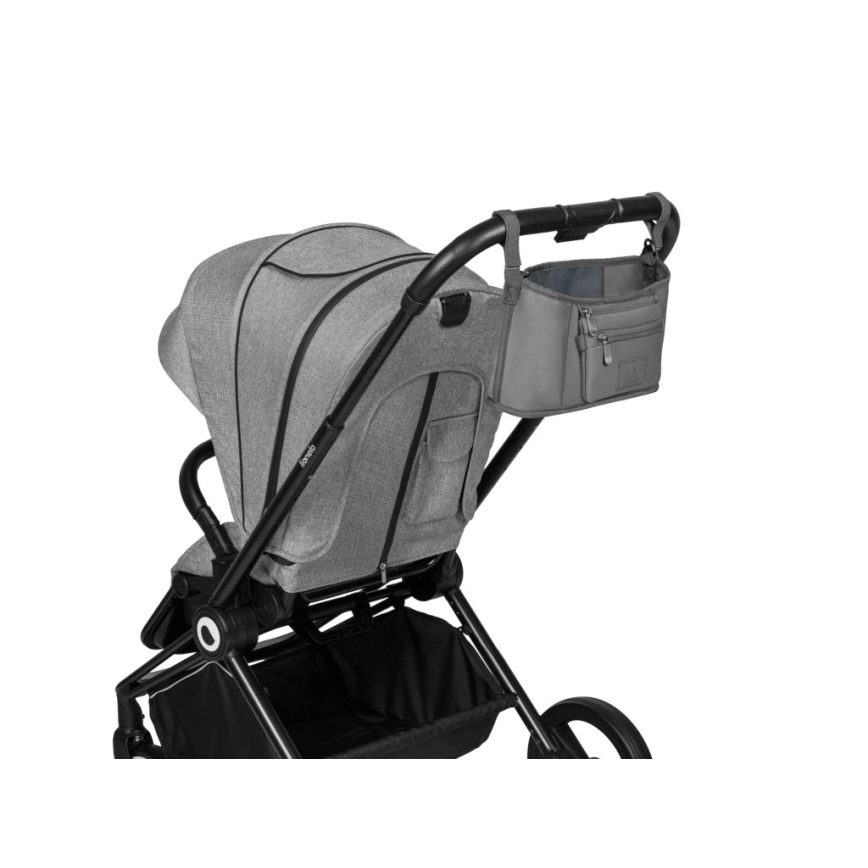 Lionelo - Organizador para carrinho de bebé LITTLE CUBE Pedra Cinzenta