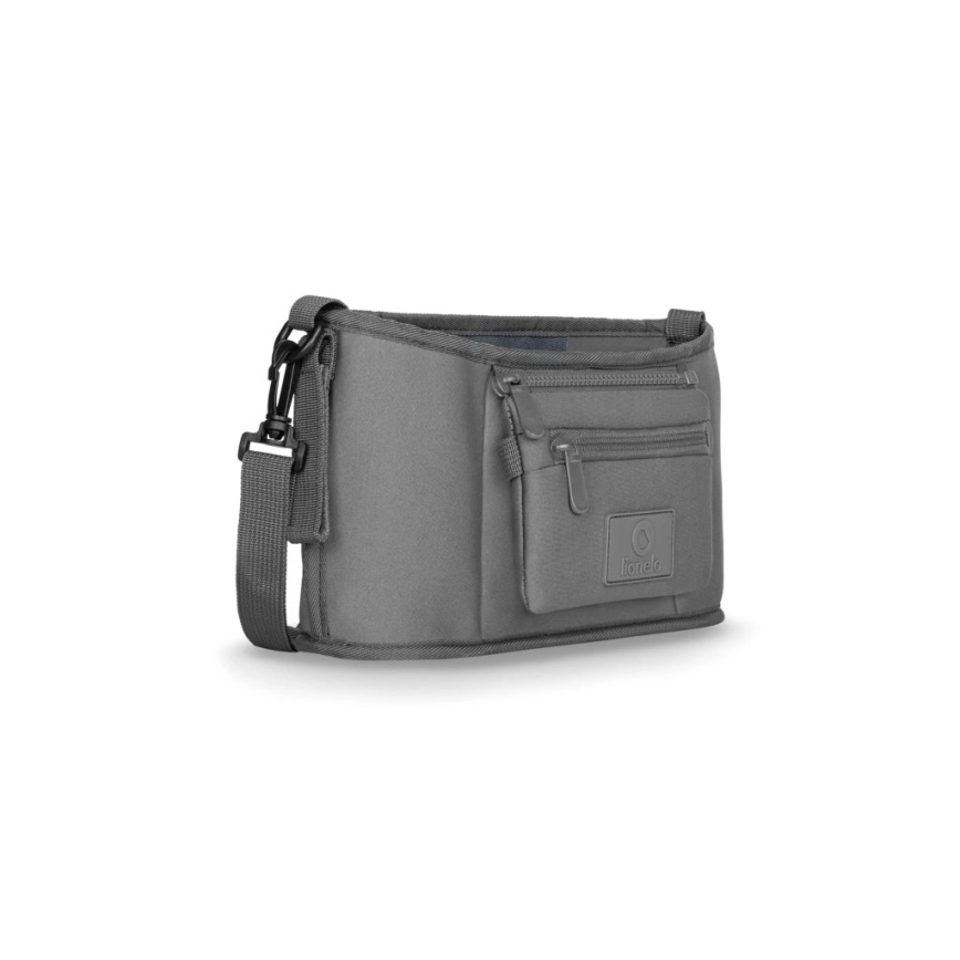 Lionelo - Organizador para carrinho de bebé LITTLE CUBE Pedra Cinzenta