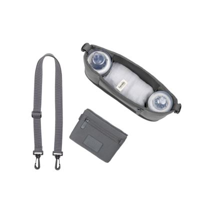 Lionelo - Organizador para carrinho de bebé LITTLE CUBE Pedra Cinzenta