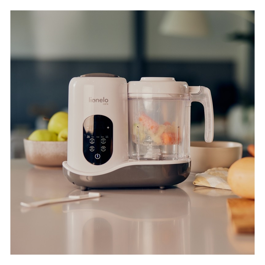 Lionelo - Panela a vapor 5em1 BABYMENU 110W/230V branco/cinzento