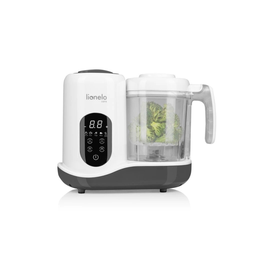 Lionelo - Panela a vapor 5em1 BABYMENU 110W/230V branco/cinzento