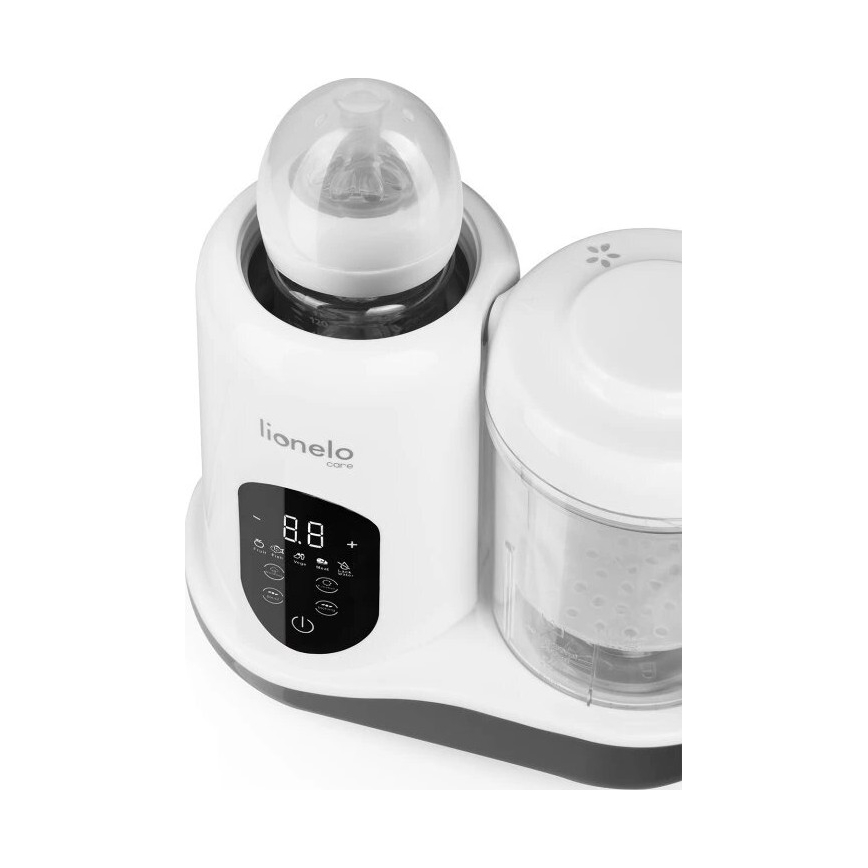 Lionelo - Panela a vapor 5em1 BABYMENU 110W/230V branco/cinzento