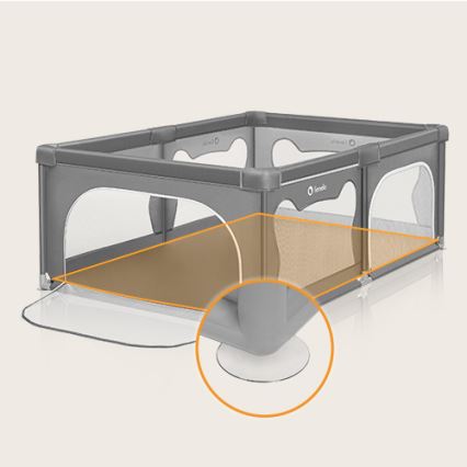 Lionelo - Parque de juegos WILLOW gris