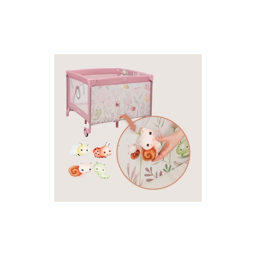 Lionelo - Parque Infantil MILLE PLUS Rosa