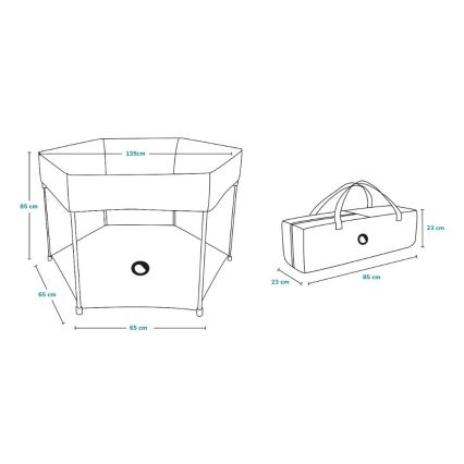 Lionelo - Parque infantil ROEL azul escuro