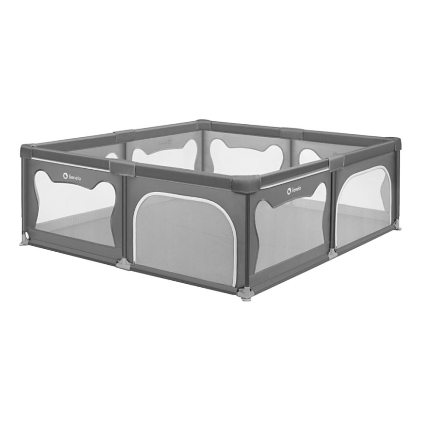 Lionelo - Parque infantil WILLOW XL cinzento
