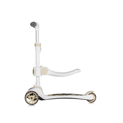 Lionelo - Patinete infantil 2 em 1 FRANKY branco/bege