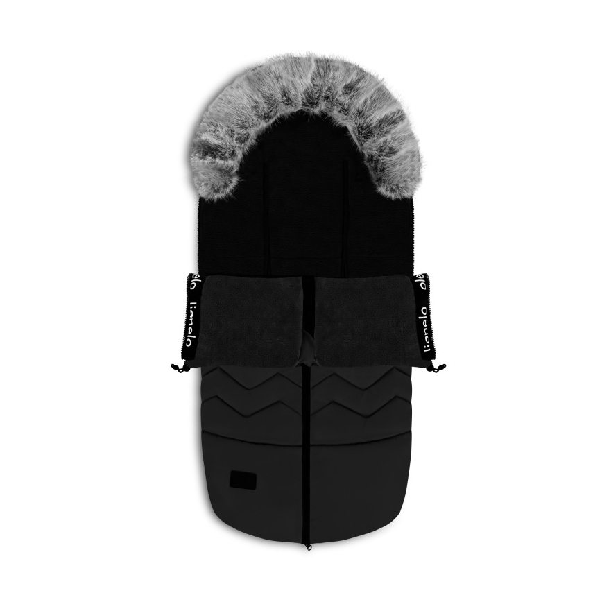 Lionelo - Saco para carrinho infantil FRODE Black Carbon