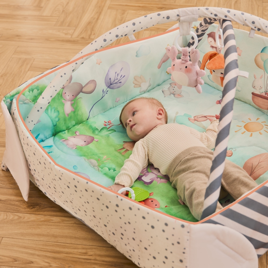 Lionelo - Tapete de atividades para bebé ANIKA Natural