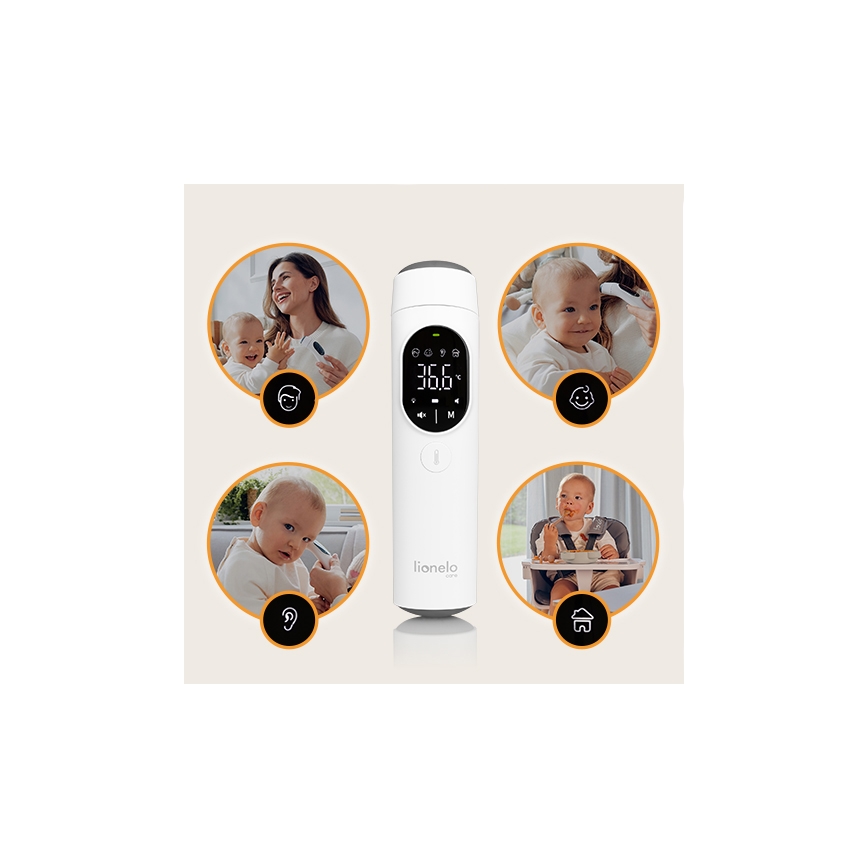 Lionelo - Termómetro infravermelho FEVERSCAN 2xAAA