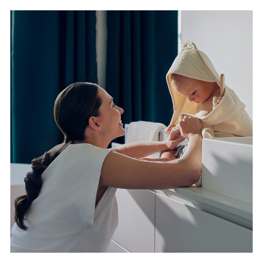 Lionelo - Toalha com capuz infantil em musselina Bege Areia