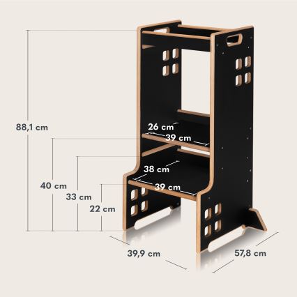 Lionelo - Torre de Aprendizagem CASS Black Onyx