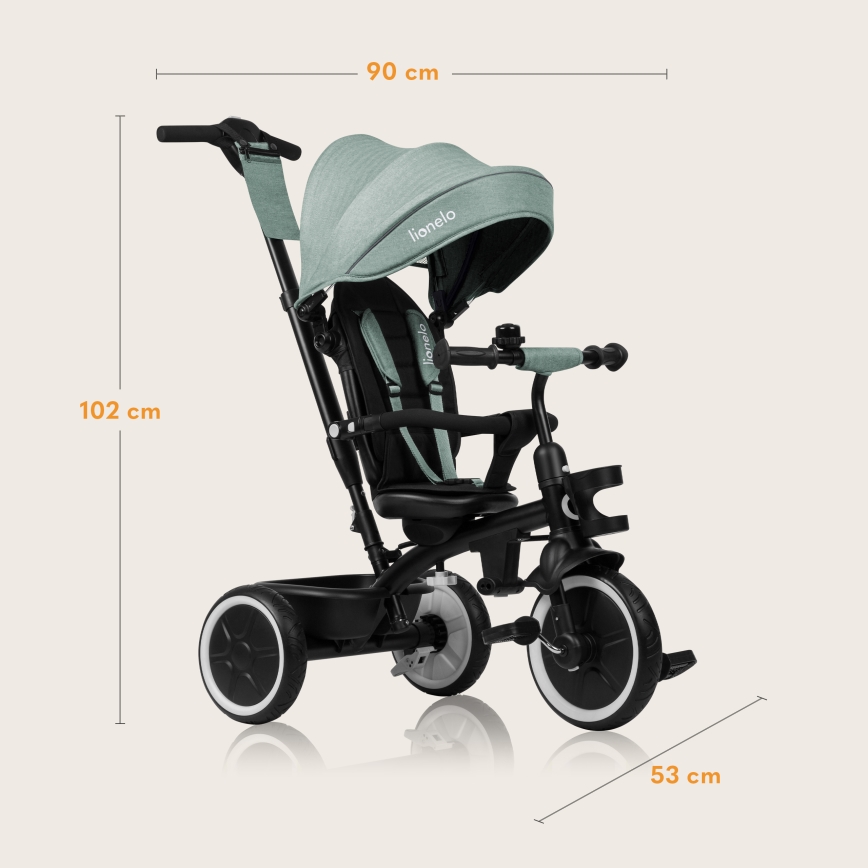 Lionelo - Triciclo infantil BERRY Green Forest